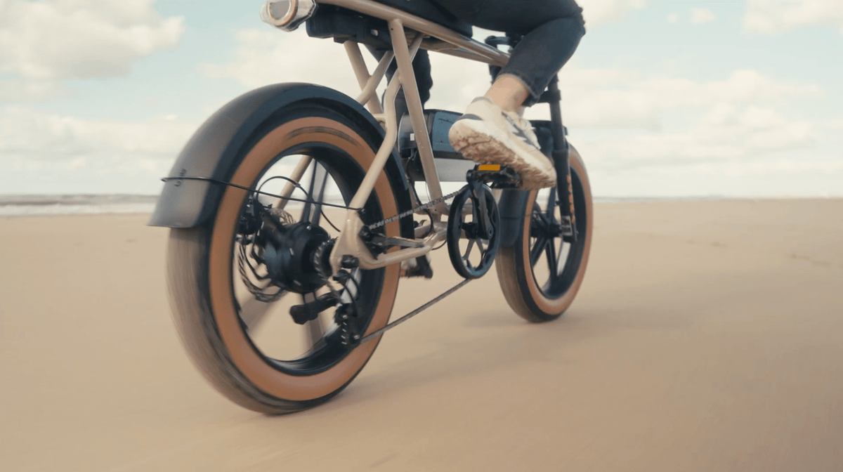 Driving on the beach on your Kobra Bike